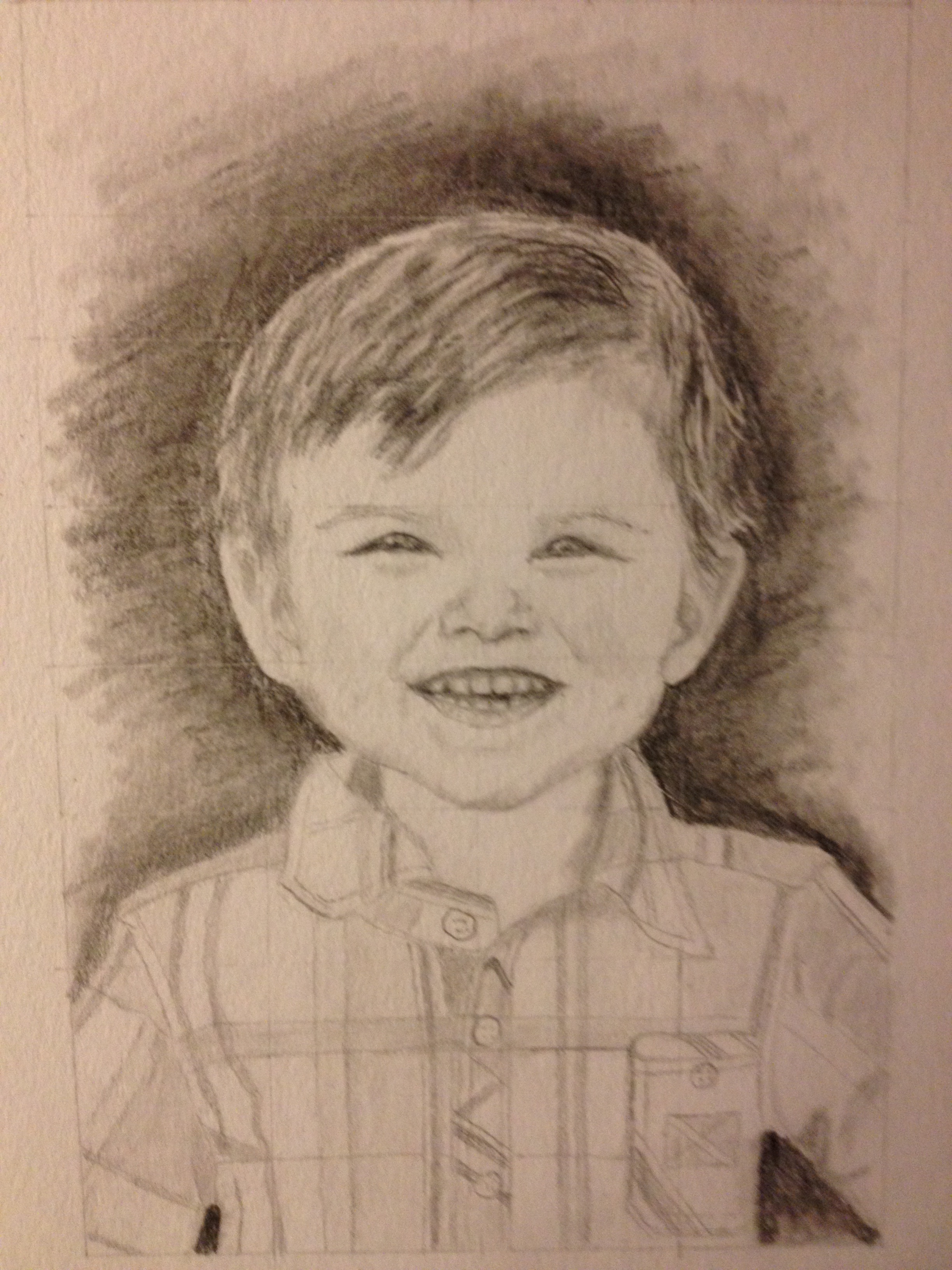 Karen's painting of Ethan