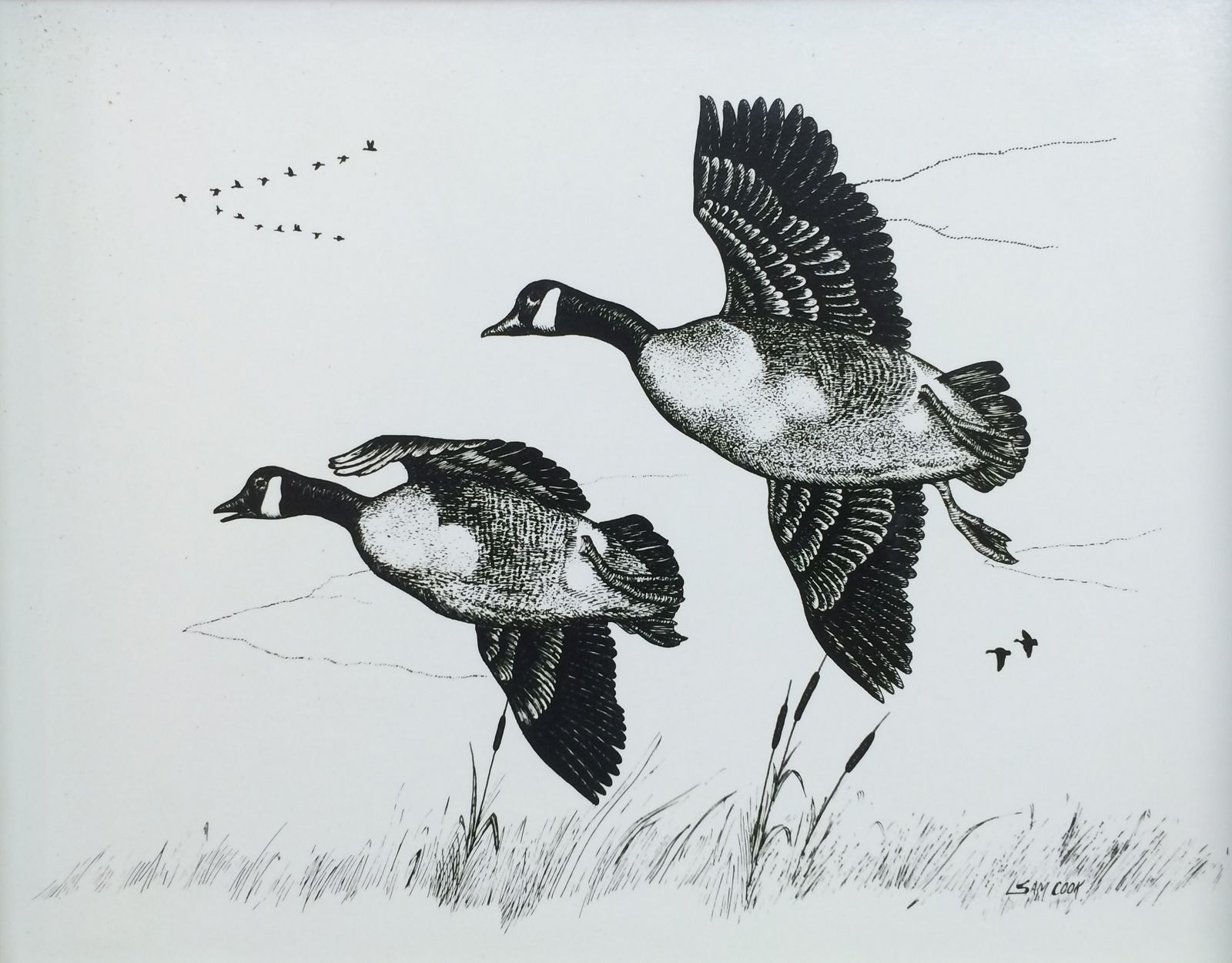 Geese in Flight