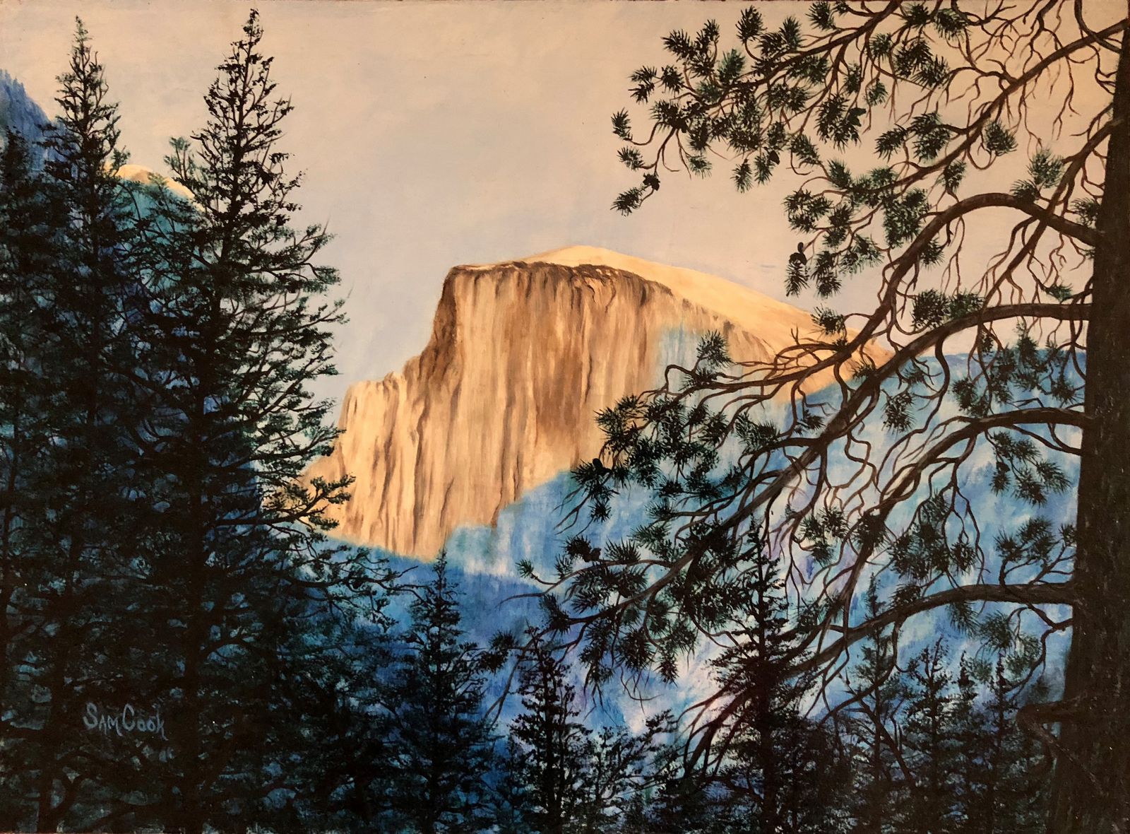 Half dome from the Awanee