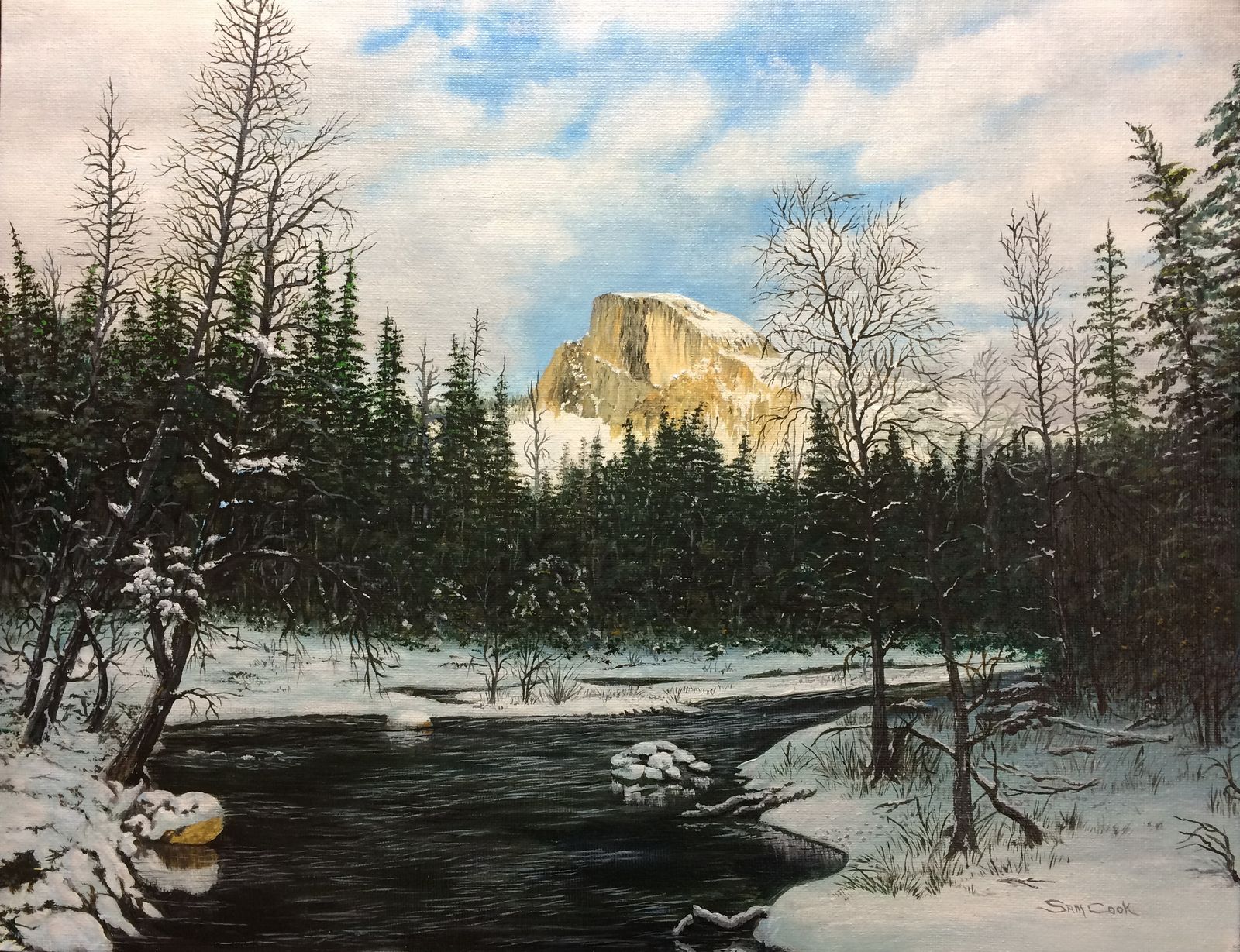 Half Dome in Winter