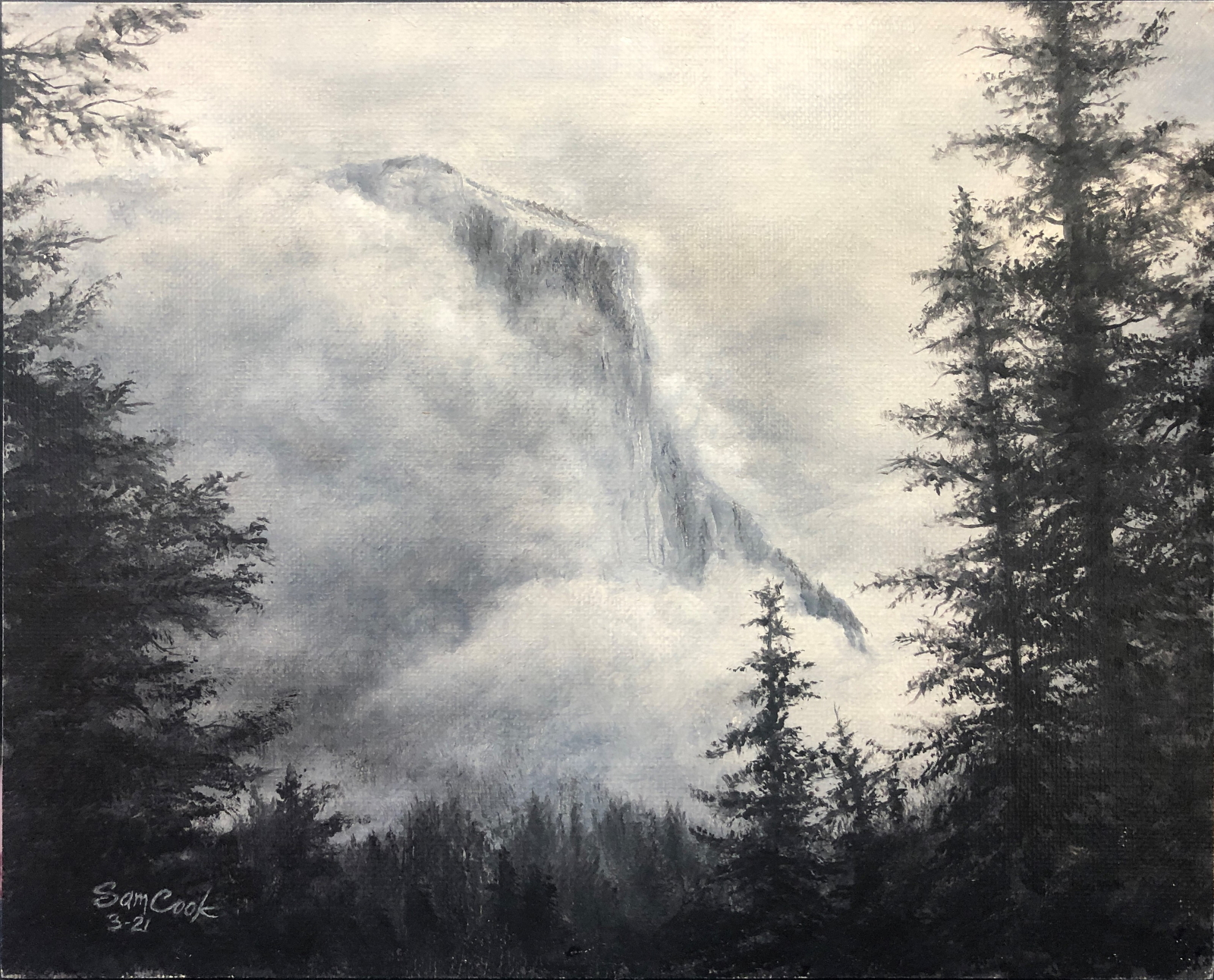 Misty Morning at El Cap