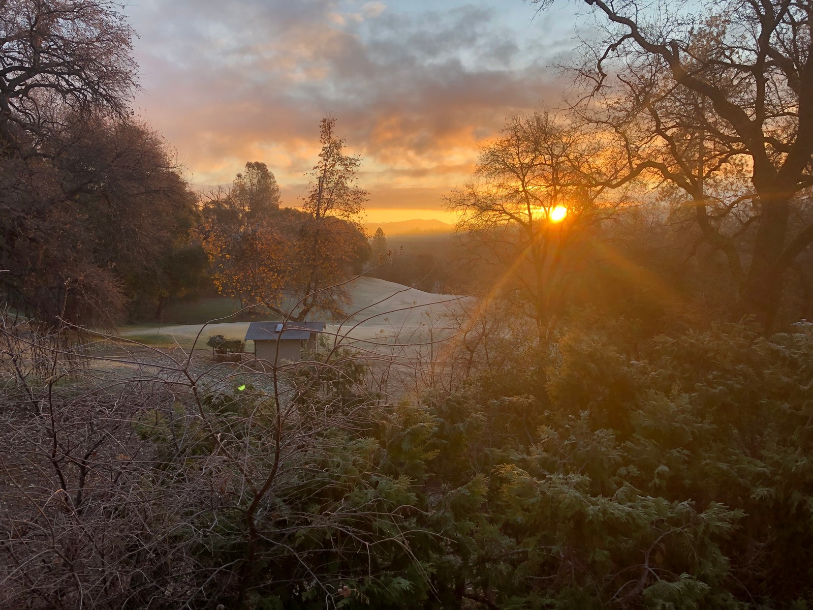 Christmas Sunrise Over the 4th Green at Pine Mountain Lake