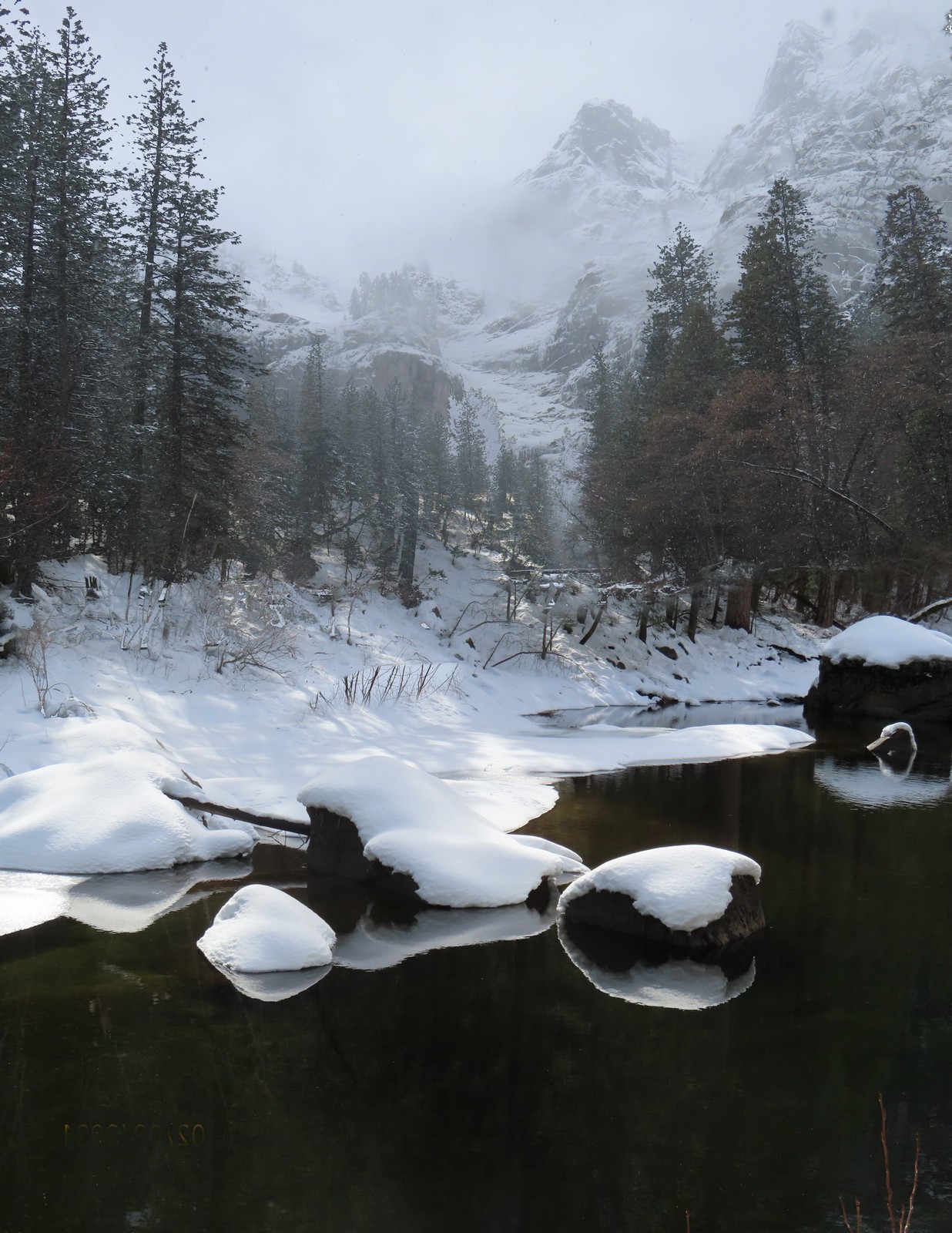 After The Snow - On the Merced River in Yosemite