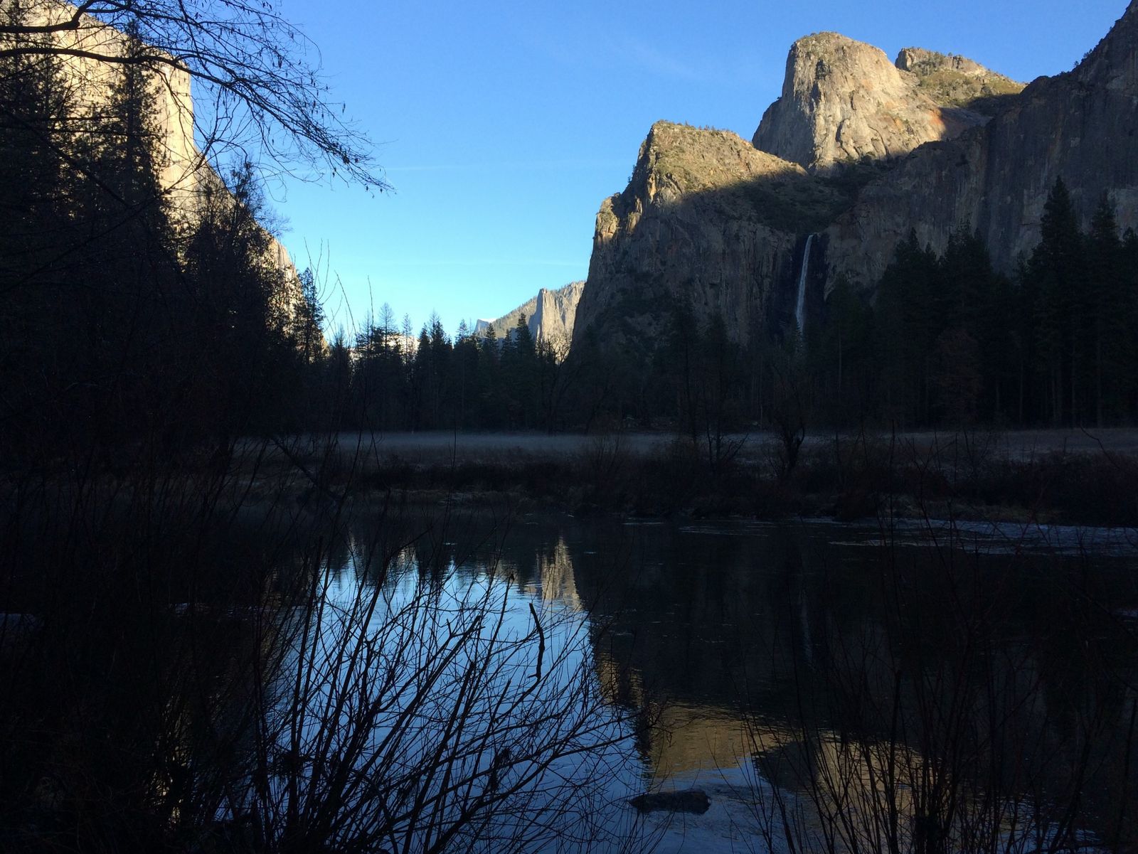 Three Brothers and Cathedral Rock in Yosemite